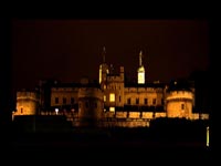 illuminated castle