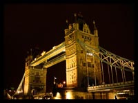illuminated landon bridge